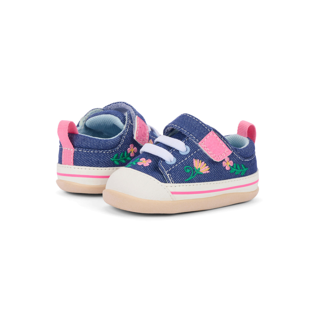 See Kai Run Trusted | Stevie Mini Blue Denim/Garden