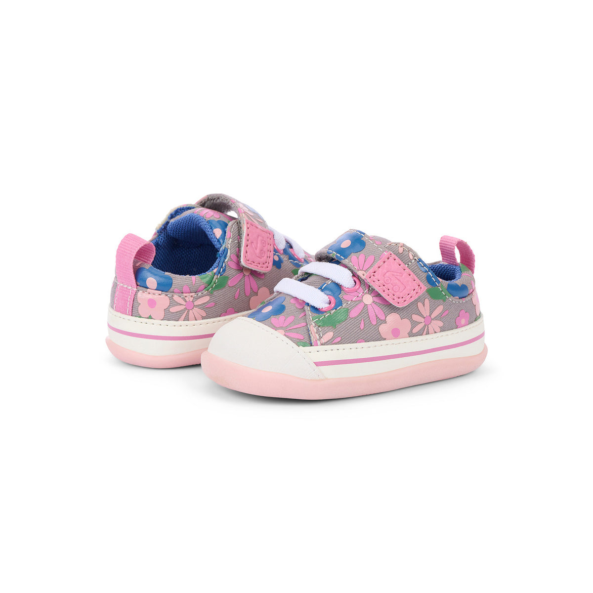 See Kai Run Everyday | Stevie Mini Gray Floral
