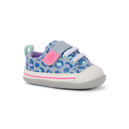 See Kai Run Featured | Stevie Mini Sky Blue/Leopard