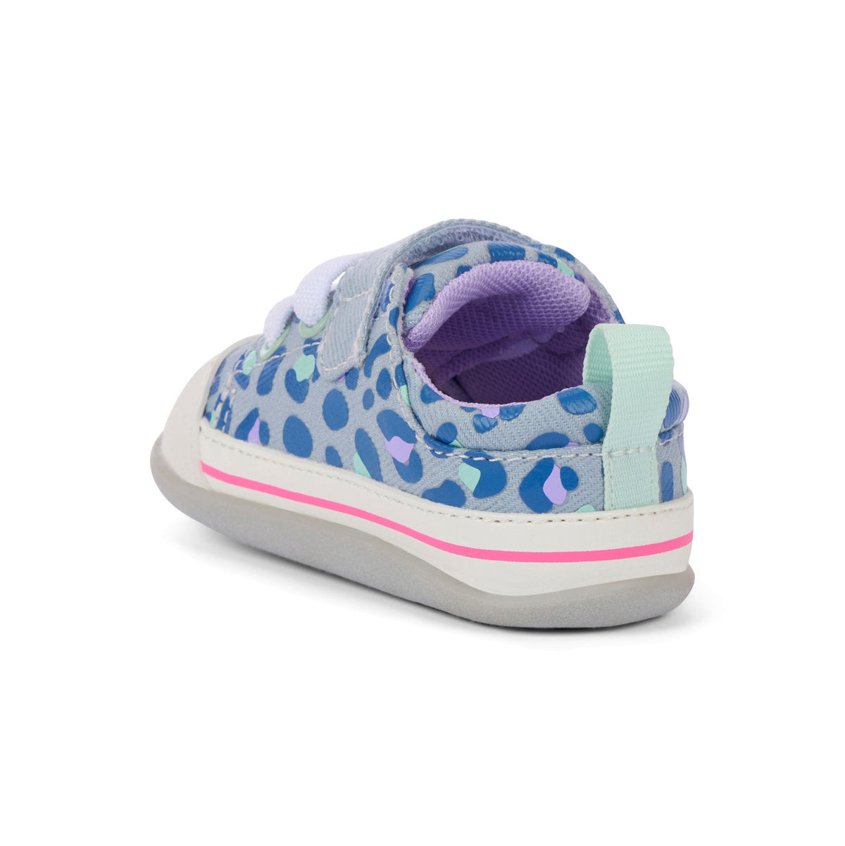 See Kai Run Featured | Stevie Mini Sky Blue/Leopard