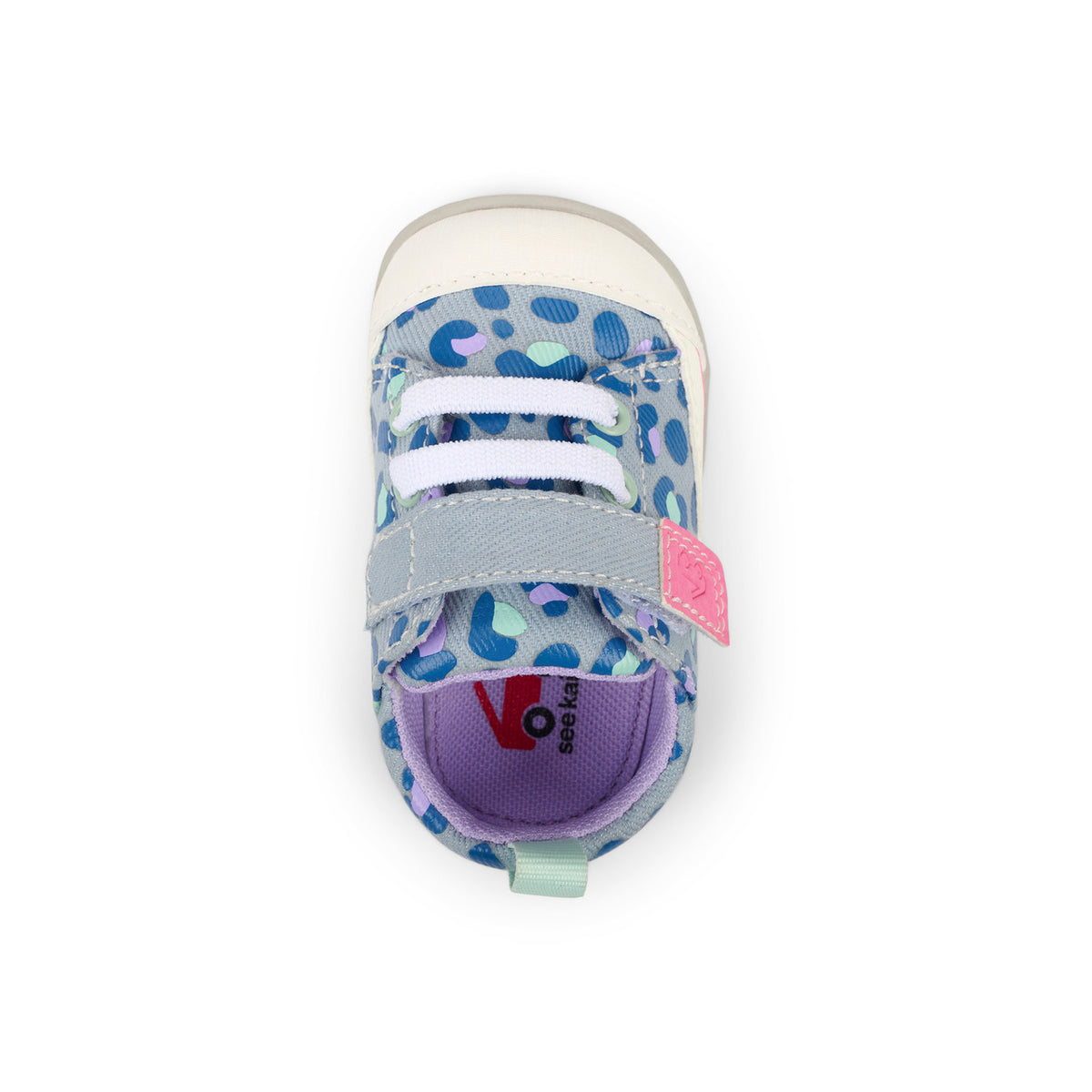 See Kai Run Featured | Stevie Mini Sky Blue/Leopard