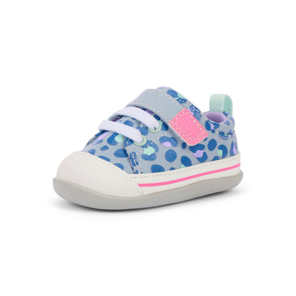 See Kai Run Featured | Stevie Mini Sky Blue/Leopard