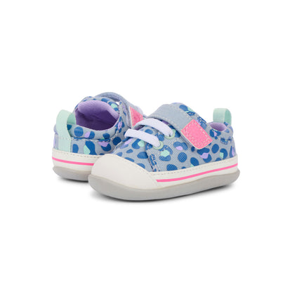 See Kai Run Featured | Stevie Mini Sky Blue/Leopard