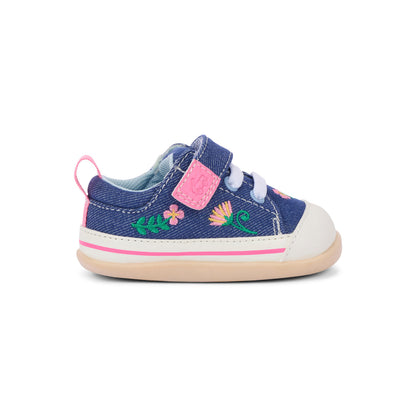 See Kai Run Trusted | Stevie Mini Blue Denim/Garden