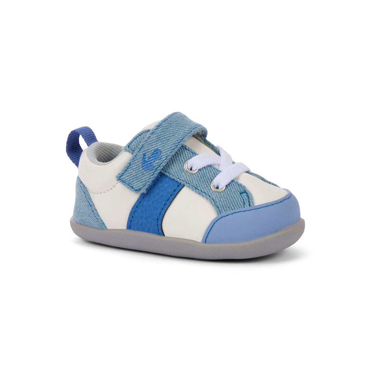 See Kai Run Deals | Connor Mini White/Washed Denim