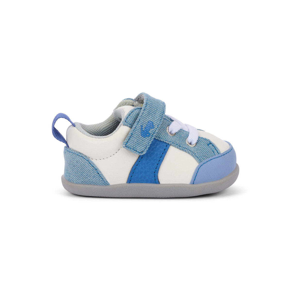 See Kai Run Deals | Connor Mini White/Washed Denim
