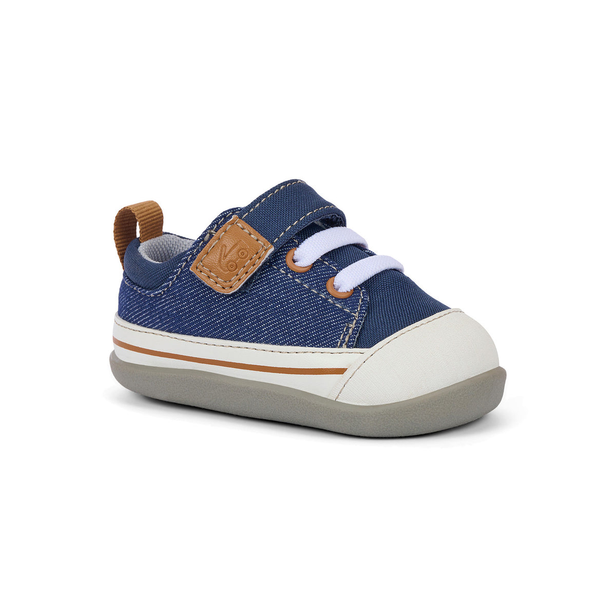 See Kai Run Classic | Stevie Mini (First Walker) Navy Denim