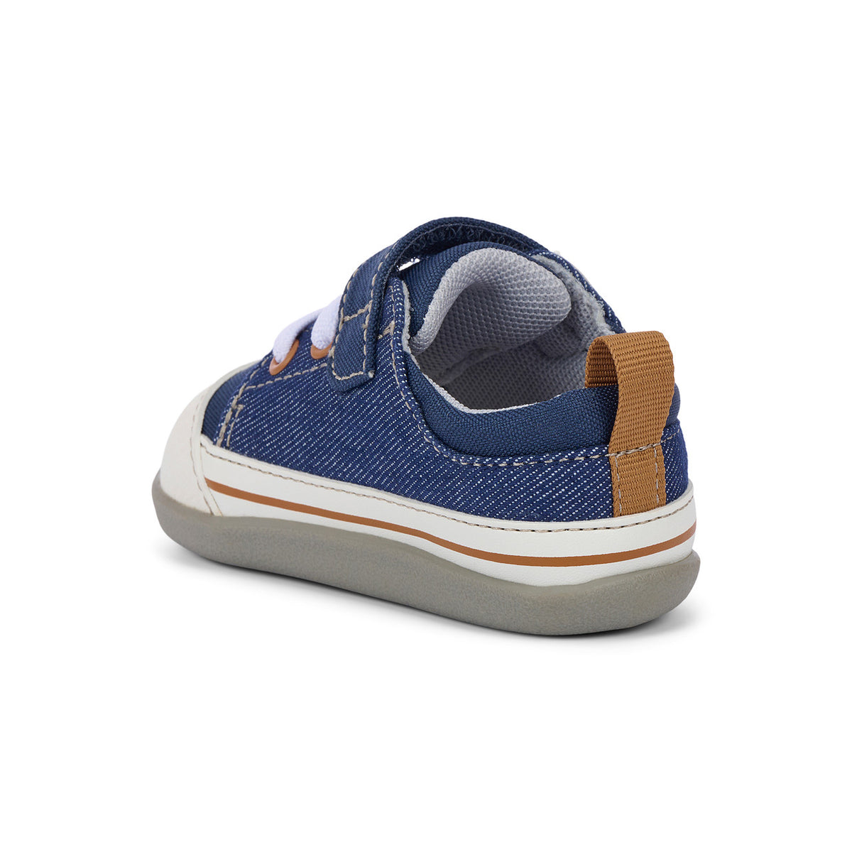 See Kai Run Classic | Stevie Mini (First Walker) Navy Denim