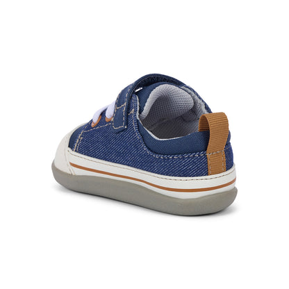 See Kai Run Classic | Stevie Mini (First Walker) Navy Denim
