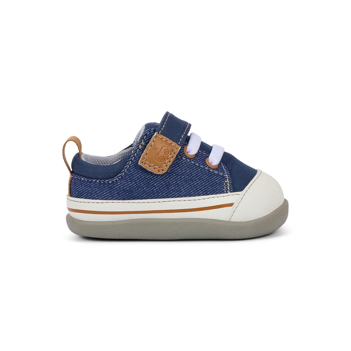 See Kai Run Classic | Stevie Mini (First Walker) Navy Denim