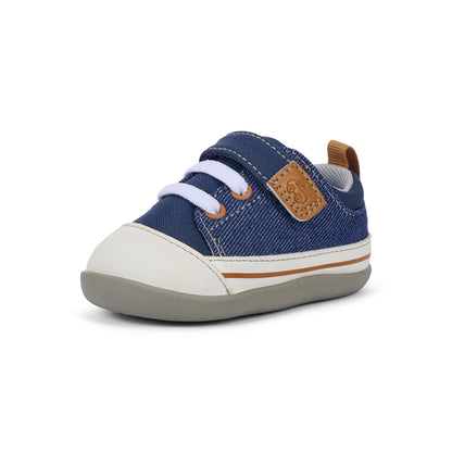 See Kai Run Classic | Stevie Mini (First Walker) Navy Denim