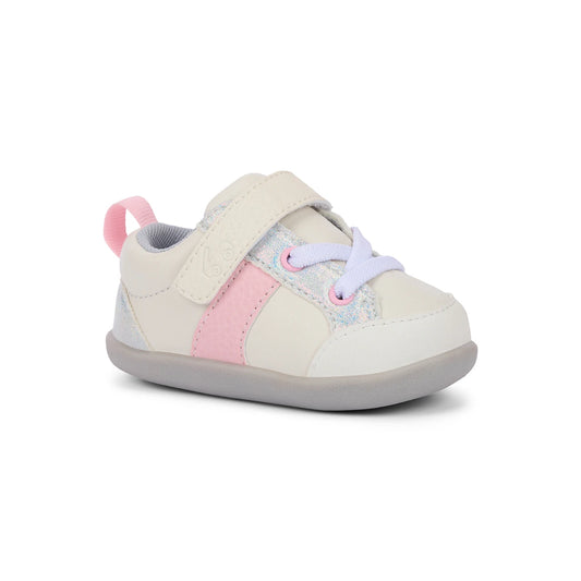 See Kai Run Signature | Connor Mini (First Walker) White/Pink