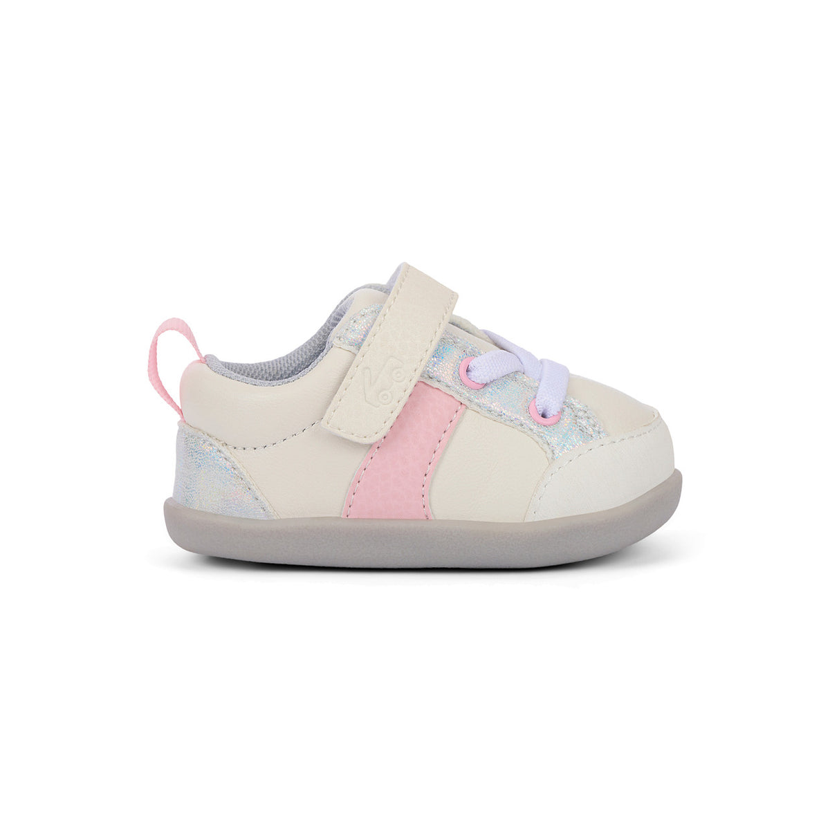 See Kai Run Signature | Connor Mini (First Walker) White/Pink