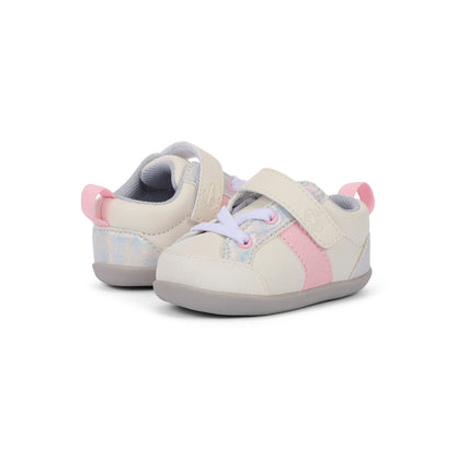 See Kai Run Signature | Connor Mini (First Walker) White/Pink