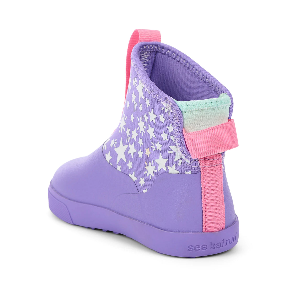 See Kai Run Premium | Ame Waterproof Purple Superstars
