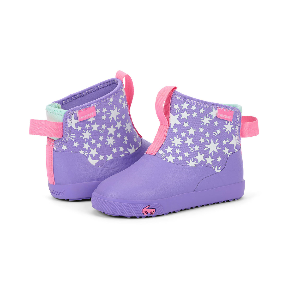 See Kai Run Premium | Ame Waterproof Purple Superstars