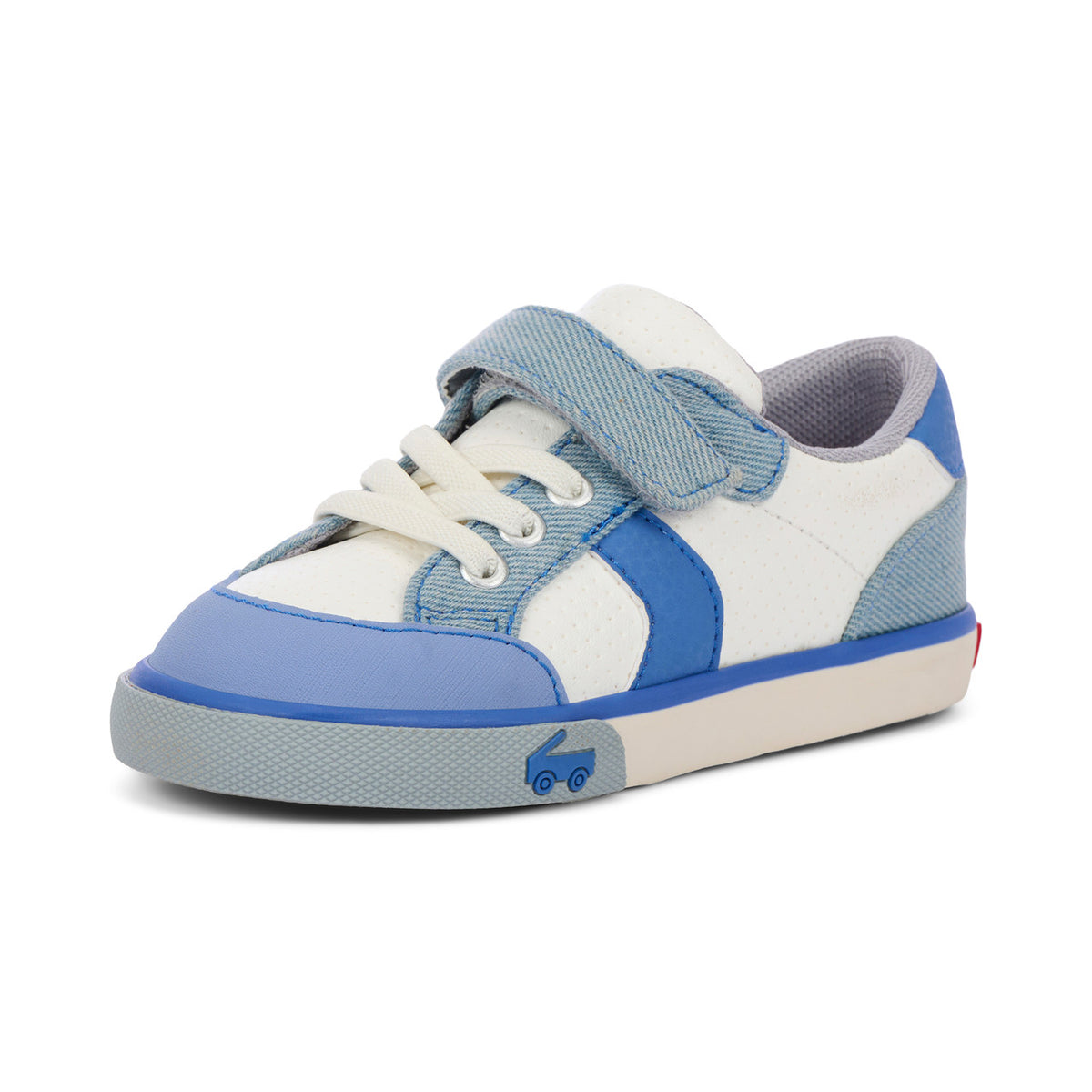 See Kai Run Recommended | Connor White/Washed Denim