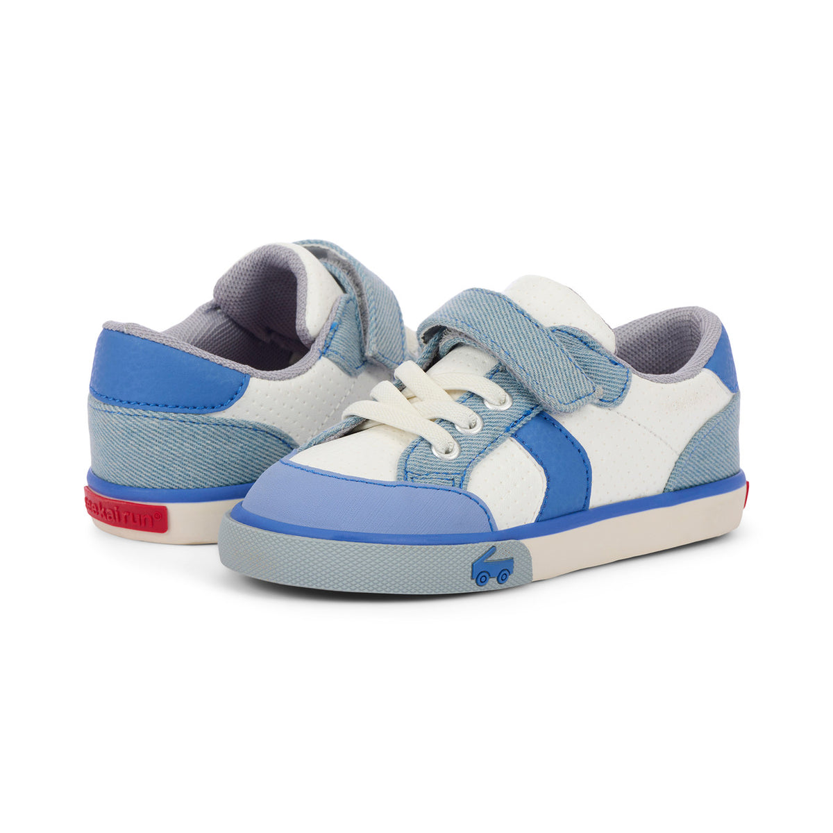 See Kai Run Recommended | Connor White/Washed Denim