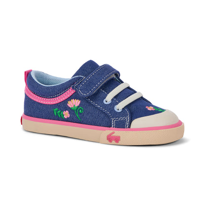 See Kai Run Premium | Kristin Blue Denim/Garden