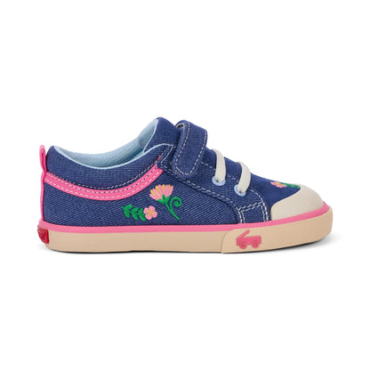 See Kai Run Premium | Kristin Blue Denim/Garden
