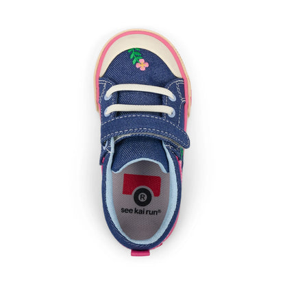 See Kai Run Premium | Kristin Blue Denim/Garden