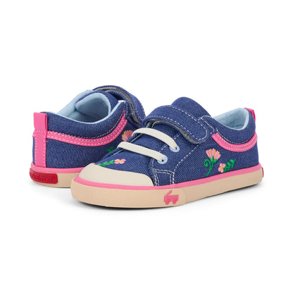 See Kai Run Premium | Kristin Blue Denim/Garden