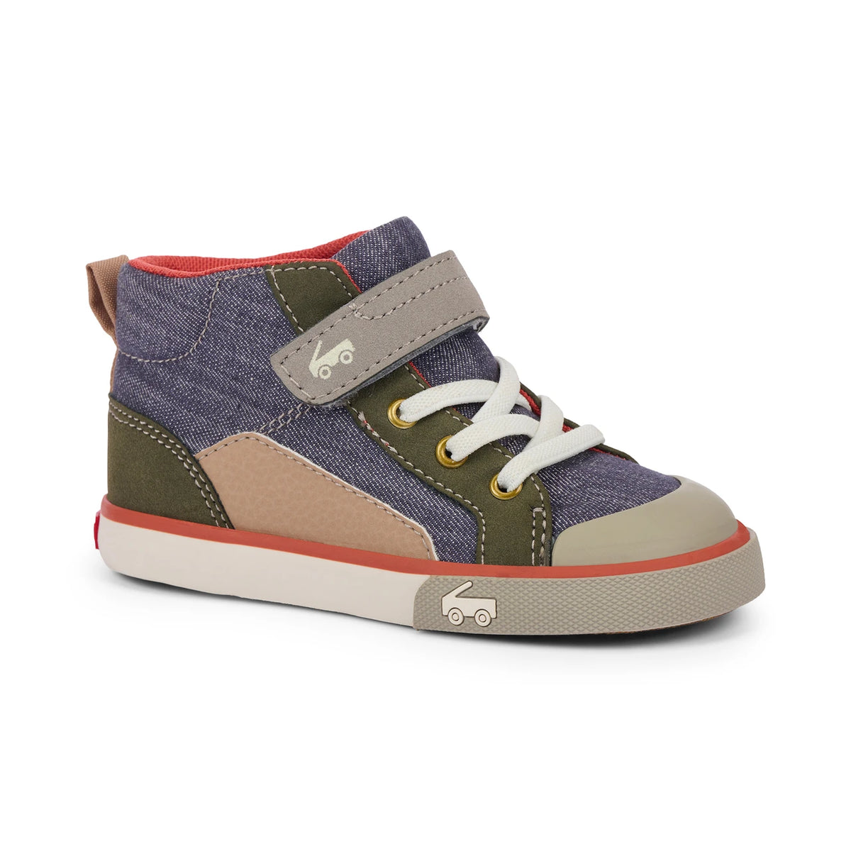 See Kai Run Quality | Dayton Gray Denim/Olive