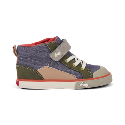 See Kai Run Quality | Dayton Gray Denim/Olive