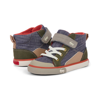 See Kai Run Quality | Dayton Gray Denim/Olive
